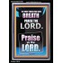 LET EVERY THING THAT HATH BREATH PRAISE THE LORD  Large Portrait Scripture Wall Art  GWASCEND10066  "25x33"
