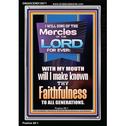 SING OF THE MERCY OF THE LORD  Décor Art Work  GWASCEND10071  "25x33"