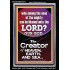 O LORD OUR GOD CREATOR OF HEAVEN, EARTH AND SEA  Custom Wall Art Print  GWASCEND10074  "25x33"