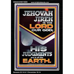 JEHOVAH JIREH IS THE LORD OUR GOD  Contemporary Christian Wall Art Portrait  GWASCEND10695  "25x33"