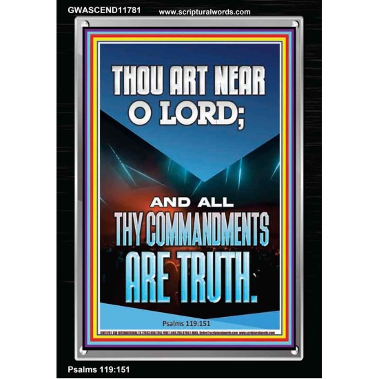 O LORD ALL THY COMMANDMENTS ARE TRUTH  Christian Quotes Portrait  GWASCEND11781  