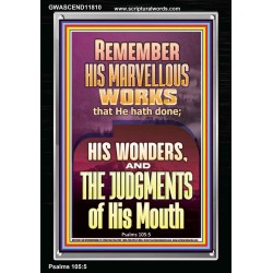 REMEMBER HIS MARVELLOUS WORKS  Scripture Portrait   GWASCEND11810  "25x33"