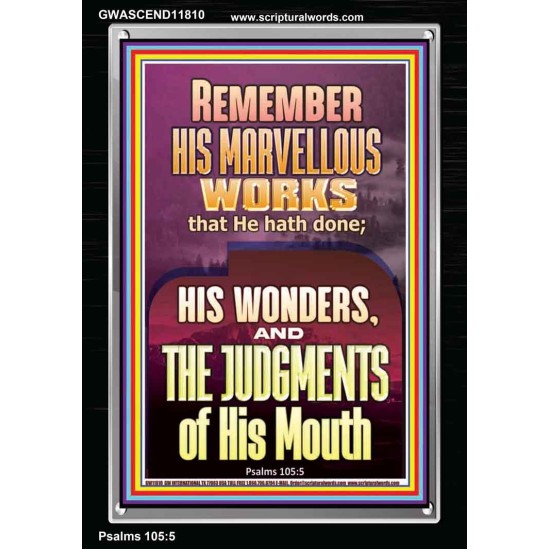 REMEMBER HIS MARVELLOUS WORKS  Scripture Portrait   GWASCEND11810  