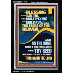 IN BLESSING I WILL BLESS THEE  Modern Wall Art  GWASCEND11816  "25x33"