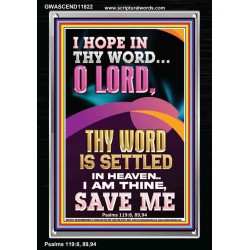 I AM THINE SAVE ME O LORD  Christian Quote Portrait  GWASCEND11822  "25x33"