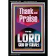THANK AND PRAISE THE LORD GOD  Custom Christian Wall Art  GWASCEND11834  