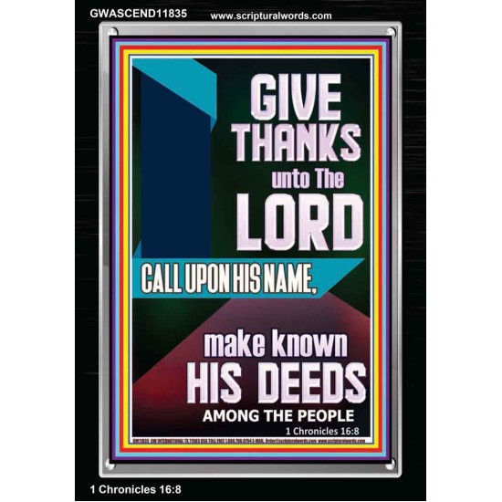 MAKE KNOWN HIS DEEDS AMONG THE PEOPLE  Custom Christian Artwork Portrait  GWASCEND11835  