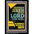JEHOVAH JIREH HIS JUDGEMENT ARE IN ALL THE EARTH  Custom Wall Décor  GWASCEND11840  "25x33"