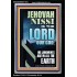 JEHOVAH NISSI HIS JUDGMENTS ARE IN ALL THE EARTH  Custom Art and Wall Décor  GWASCEND11841  "25x33"