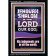 JEHOVAH SHALOM HIS JUDGEMENT ARE IN ALL THE EARTH  Custom Art Work  GWASCEND11842  