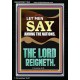 LET MEN SAY AMONG THE NATIONS THE LORD REIGNETH  Custom Inspiration Bible Verse Portrait  GWASCEND11849  