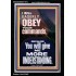 I WILL EAGERLY OBEY YOUR COMMANDS O LORD MY GOD  Printable Bible Verses to Portrait  GWASCEND11874  "25x33"