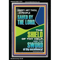 O PEOPLE SAVED BY THE LORD  Printable Bible Verse to Portrait  GWASCEND11876  "25x33"