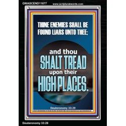 THINE ENEMIES SHALL BE FOUND LIARS UNTO THEE  Printable Bible Verses to Portrait  GWASCEND11877  "25x33"