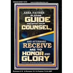 ABBA FATHER PLEASE GUIDE US WITH YOUR COUNSEL  Scripture Wall Art  GWASCEND11878  "25x33"