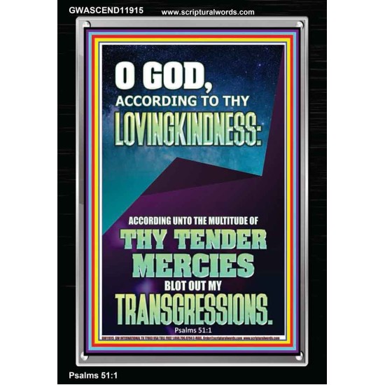 IN THE MULTITUDE OF THY TENDER MERCIES BLOT OUT MY TRANSGRESSIONS  Children Room  GWASCEND11915  