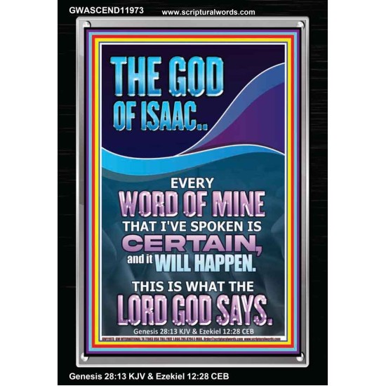 EVERY WORD OF MINE IS CERTAIN SAITH THE LORD  Scriptural Wall Art  GWASCEND11973  