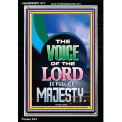 THE VOICE OF THE LORD IS FULL OF MAJESTY  Scriptural Décor Portrait  GWASCEND11978  "25x33"