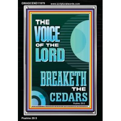 THE VOICE OF THE LORD BREAKETH THE CEDARS  Scriptural Décor Portrait  GWASCEND11979  "25x33"