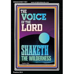 THE VOICE OF THE LORD SHAKETH THE WILDERNESS  Christian Portrait Art  GWASCEND11981  "25x33"