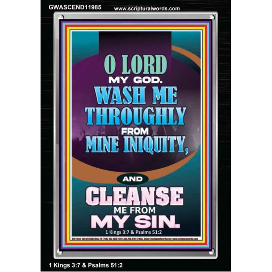 WASH ME THOROUGLY FROM MINE INIQUITY  Scriptural Verse Portrait   GWASCEND11985  