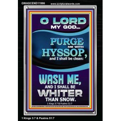 PURGE ME WITH HYSSOP  Portrait Scripture   GWASCEND11986  "25x33"