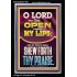 OPEN THOU MY LIPS O LORD MY GOD  Encouraging Bible Verses Portrait  GWASCEND11993  "25x33"
