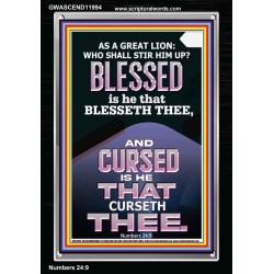 BLESSED IS HE THAT BLESSETH THEE  Encouraging Bible Verse Portrait  GWASCEND11994  "25x33"