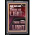 AND GOD SAID LET THERE BE LIGHT  Christian Quotes Portrait  GWASCEND11995  "25x33"