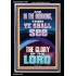 YOU SHALL SEE THE GLORY OF THE LORD  Bible Verse Portrait  GWASCEND11999  "25x33"