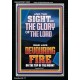 THE SIGHT OF THE GLORY OF THE LORD WAS LIKE DEVOURING FIRE  Christian Paintings  GWASCEND12000  