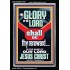 THE GLORY OF THE LORD SHALL BE THY REREWARD  Scripture Art Prints Portrait  GWASCEND12003  "25x33"