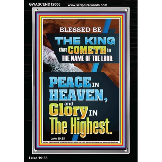 PEACE IN HEAVEN AND GLORY IN THE HIGHEST  Contemporary Christian Wall Art  GWASCEND12006  