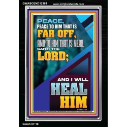 PEACE TO HIM THAT IS FAR OFF SAITH THE LORD  Bible Verses Wall Art  GWASCEND12181  "25x33"