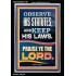 OBSERVE HIS STATUTES AND KEEP ALL HIS LAWS  Christian Wall Art Wall Art  GWASCEND12188  "25x33"