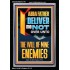 DELIVER ME NOT OVER UNTO THE WILL OF MINE ENEMIES ABBA FATHER  Modern Christian Wall Décor Portrait  GWASCEND12191  "25x33"