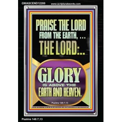 PRAISE THE LORD FROM THE EARTH  Contemporary Christian Paintings Portrait  GWASCEND12200  "25x33"
