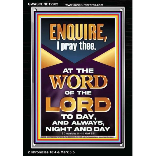 MEDITATE THE WORD OF THE LORD DAY AND NIGHT  Contemporary Christian Wall Art Portrait  GWASCEND12202  