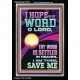 I HOPE IN THY WORD O LORD  Scriptural Portrait Portrait  GWASCEND12207  