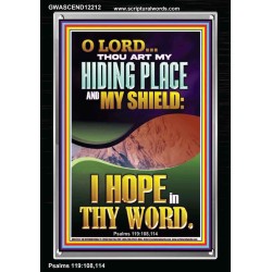 THOU ART MY HIDING PLACE AND SHIELD  Religious Art Portrait  GWASCEND12212  "25x33"