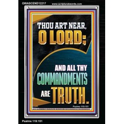 ALL THY COMMANDMENTS ARE TRUTH O LORD  Ultimate Inspirational Wall Art Picture  GWASCEND12217  "25x33"