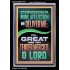 GREAT ARE THY TENDER MERCIES O LORD  Unique Scriptural Picture  GWASCEND12218  "25x33"