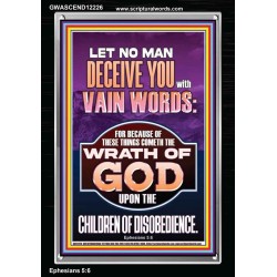 LET NO MAN DECEIVE YOU WITH VAIN WORDS  Church Picture  GWASCEND12226  "25x33"