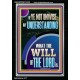 UNDERSTAND WHAT THE WILL OF THE LORD IS  Sanctuary Wall Picture Portrait  GWASCEND12228  