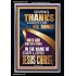 GIVING THANKS ALWAYS FOR ALL THINGS UNTO GOD  Ultimate Inspirational Wall Art Portrait  GWASCEND12229  "25x33"