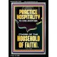 PRACTICE HOSPITALITY TO ONE ANOTHER  Contemporary Christian Wall Art Portrait  GWASCEND12254  