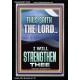I WILL STRENGTHEN THEE THUS SAITH THE LORD  Christian Quotes Portrait  GWASCEND12266  