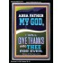 ABBA FATHER MY GOD I WILL GIVE THANKS UNTO THEE FOR EVER  Contemporary Christian Wall Art Portrait  GWASCEND12278  "25x33"