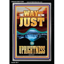 THE WAY OF THE JUST IS UPRIGHTNESS  Scriptural Décor  GWASCEND12288  
