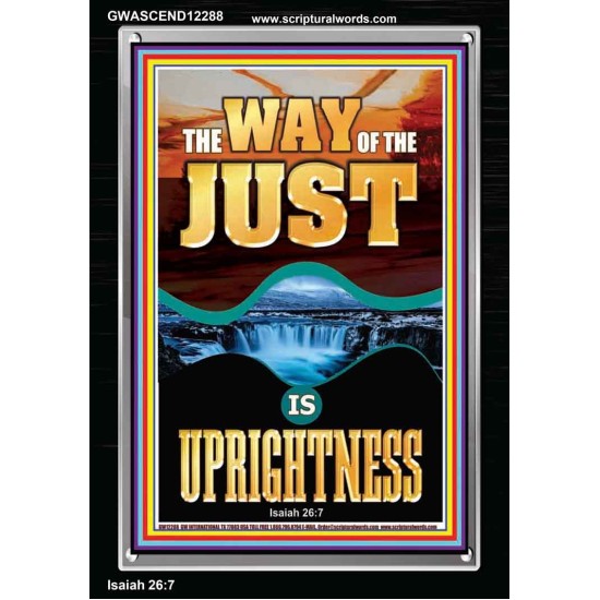 THE WAY OF THE JUST IS UPRIGHTNESS  Scriptural Décor  GWASCEND12288  